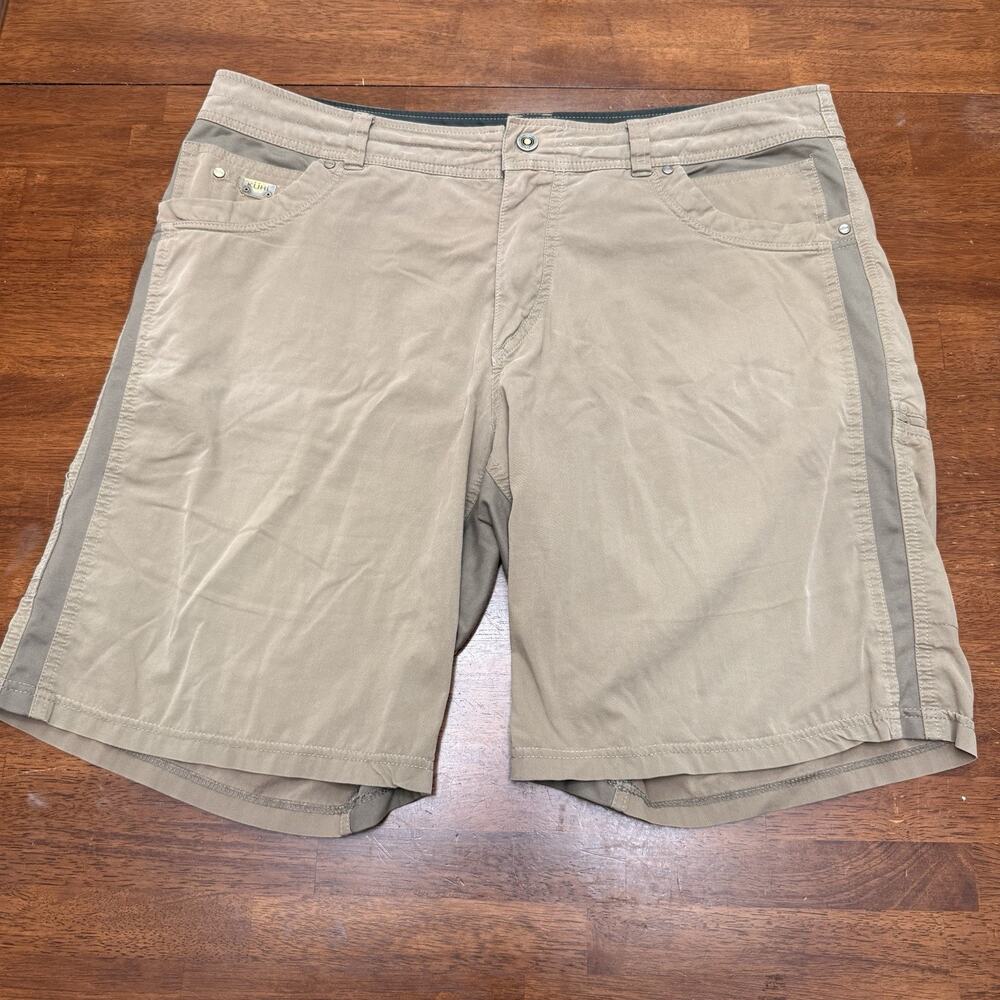 KUHL Radikl Shorts Men's Size 40 Beige Outdoor Hiking Camping